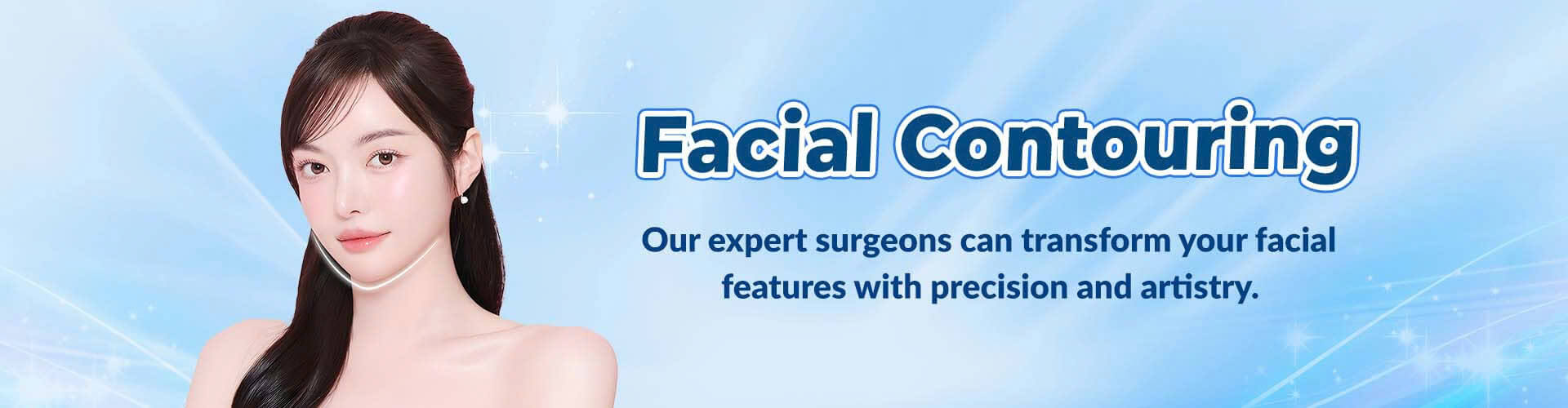 Banner for facial-contouring