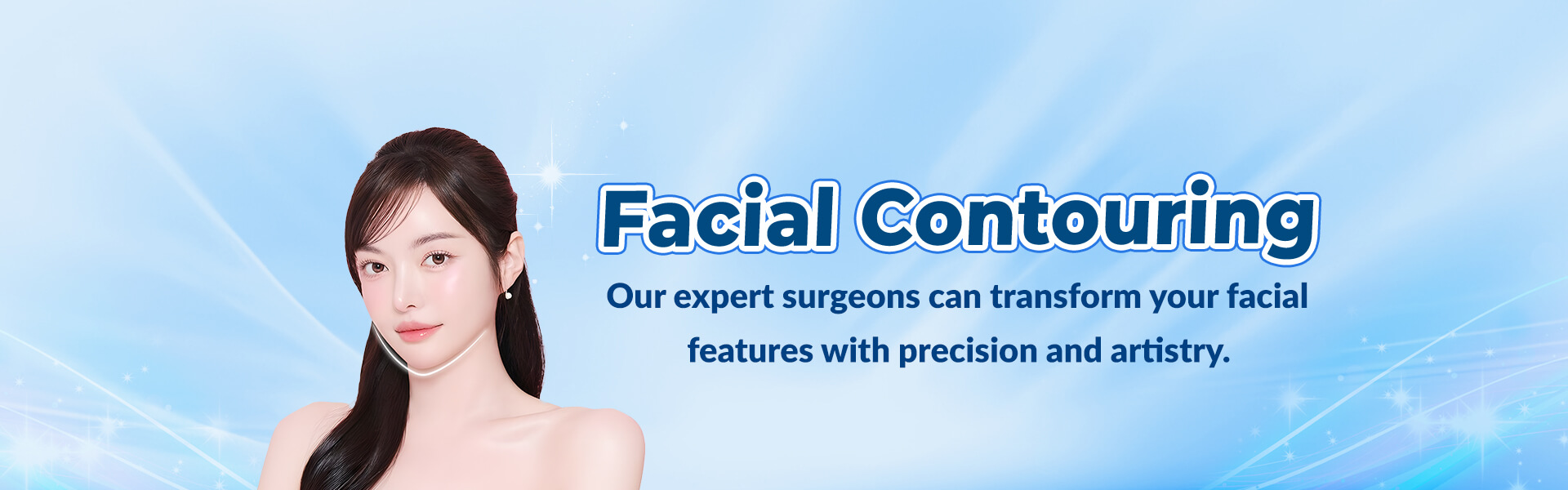 Banner for facial-contouring