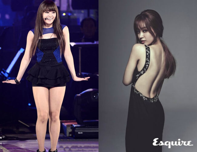 Korean Idol before and after liposuction